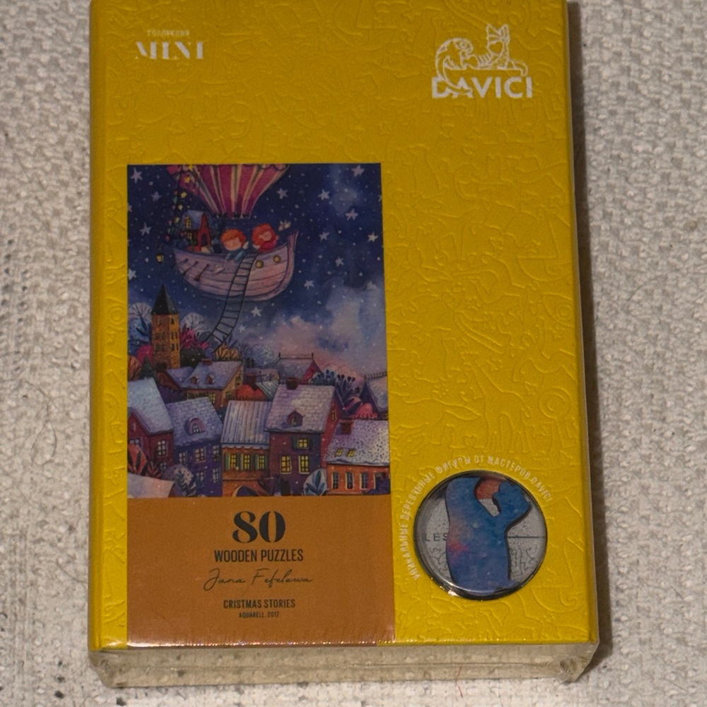 DaVici Puzzle Cristmas Stories Colorful Night Sky Village Christmas NEW Sealed